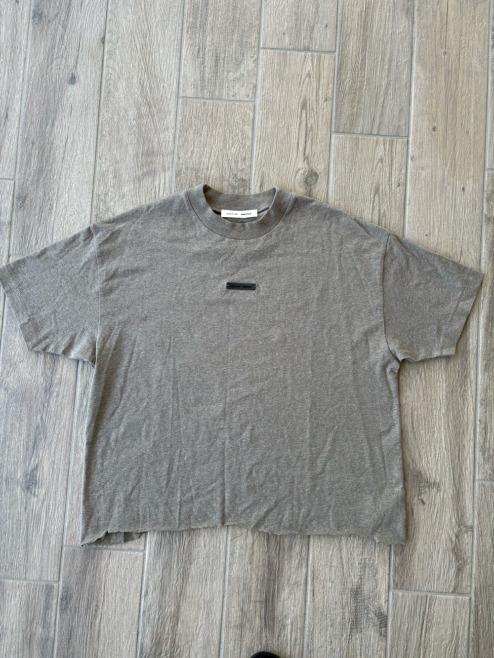 Fear of God Essentials Crewneck T-Shirt  Homestead Heather Men's Size Medium